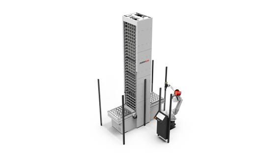 MüFra Werkzeugmaschinen Automation Robojob Tower